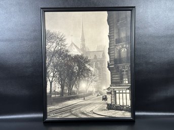 A Beautiful Vintage Framed Art Photo In Black & White By French Photographer Albert Monier #4