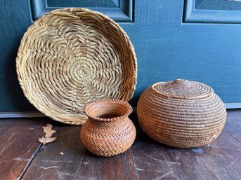 Native American Sweet Grass Baskets