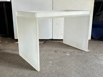 A Vintage Modern Frosted Acrylic Side Or Coffee Table