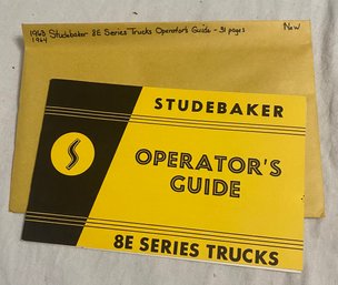 1963/64 Studebaker 8E Series Trucks Operators' Guide