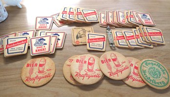 Cardboard Knickerbocker Beer Coaster Lot