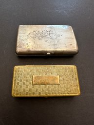 Pair Of Vintage Cigarette Cases