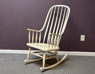 A Classic Painted Wooden Rocking Chair