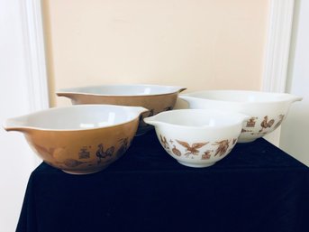 Vintage Pyrex Cinderella  Mixing Bowl Lot