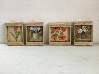 New View Floral Decorative Tiles/Plaques