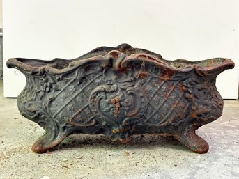 An Antique Cast Iron Planter