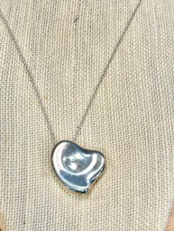 Tiffany & Co Sterling Silver Elsa Peretti Full Heart Pendent