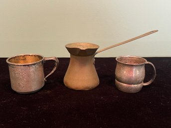 Vintage Copper Turkey Coffee Making Kit