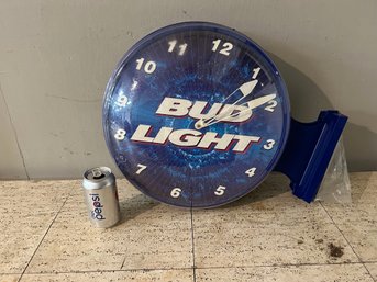 Two Sided Bud- Light Clock **new**