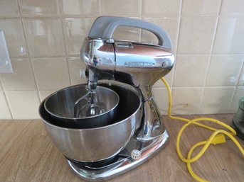 Vintage Stainless Steel Hamilton Beach Mixer