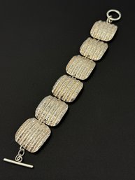 Beautiful Multi Station Sterling Silver Bracelet