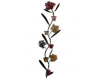 Vintage Metal Floral Wall Hanging