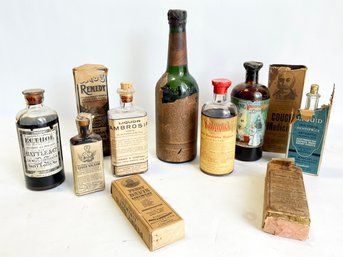 Antique Medicine Bottles Lot