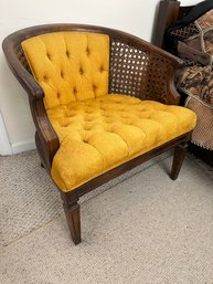 Yellow Cushioned Arm Chair