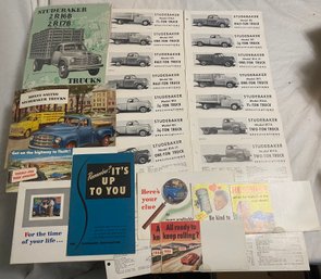1950 And 1951 Studebaker Advertisements And Spec Sheets