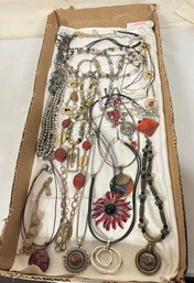 Estate Jewelry Find - Lovely Styles In This Collection Of Chico's Fashionable Necklaces