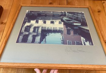 Framed Photo Signed On Mat