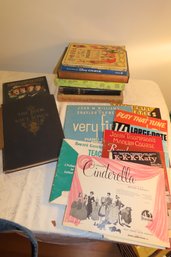 -Box Of Piano Instruction Books Along With Several Song Books Including:  Rodgers & Hart, Gilbert & Sullivan