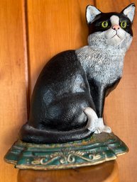 Vintage Cast Iron Cat Door Stop