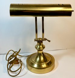 Vintage Brass Desk Lamp Underwriters Laboratories