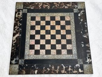 An Vintage Italian Marble Chess Board