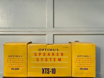 Optimus XTS10 & PROX88AV Speakers Brand New In Box