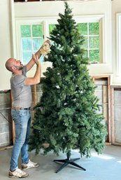 A Very Large, Realistic Pre-Lit Christmas Tree - 8.5' High!