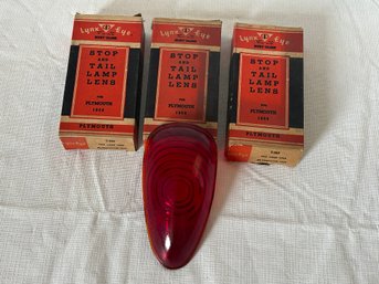 Fantastic New Old Stock 1939 Plymouth Tail Lights- Lynx Eye