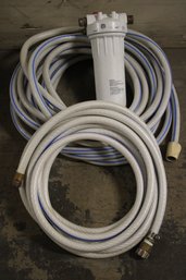 Pair Of Water Hoses And G.E.  Smart Water Filter