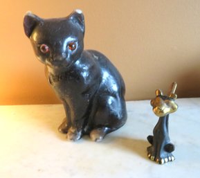 2 Black Cat Figures