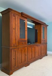 Solid Cherry Entertainment And Storage Center