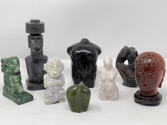 Eight Stone Figurines