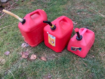 Three Gas Cans
