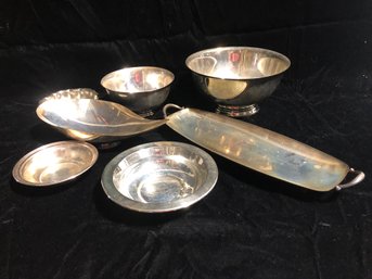Set Of Metal Serving Dishes