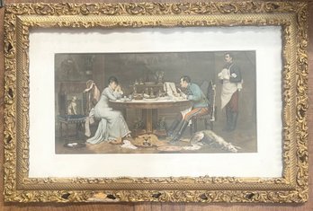 Vintage Framed Auguste Legras Chromolithograph Print