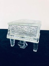 Vintage Grand Piano Crystal Glass Candy Dish