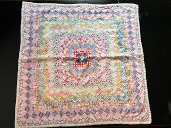 Homemade Vintage Baby Blanket Quilt