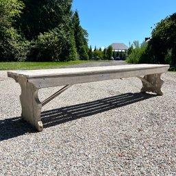 A Wonderful Painted Wood Garden Bench