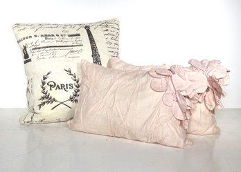 Parisian Themed Linen Accent Pillow And More