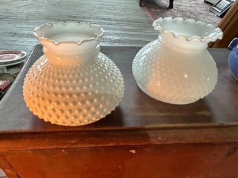 Hobnail Milkglass Shades - 2