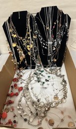 Estate Jewelry Find - Lovely Styles In This Collection Of Chico's Fashionable Necklaces