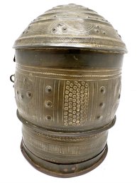 Vintage African Ashanti Hammered Brass Vessel