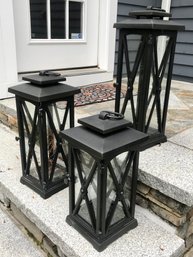 Trio Of FRONTGATE NORMANDY Lanterns