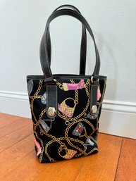 Rare Gucci Small Satin Charmy Tote Multicolor