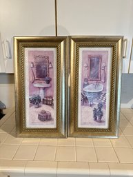 Pair Of Bathroom Prints