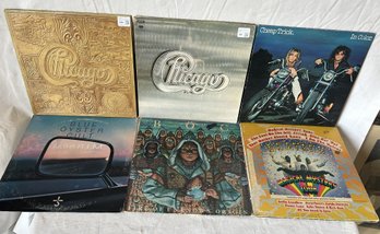 Great Record Album Lot- Chicago, The Beatles, Blue Oyster Cult And Cheap Trick