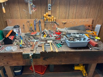 All The Tools On This Work Bench .