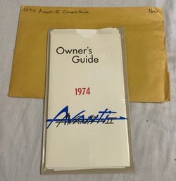 1974 Avanti II Owners Guide