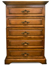 A Vintage Oak Dresser With Mirror Vanity Top