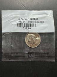 1980-D Uncirculated Jefferson Nickel In Littleton Package